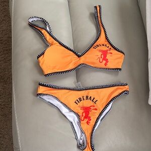 Fireball Orange Bikini Set